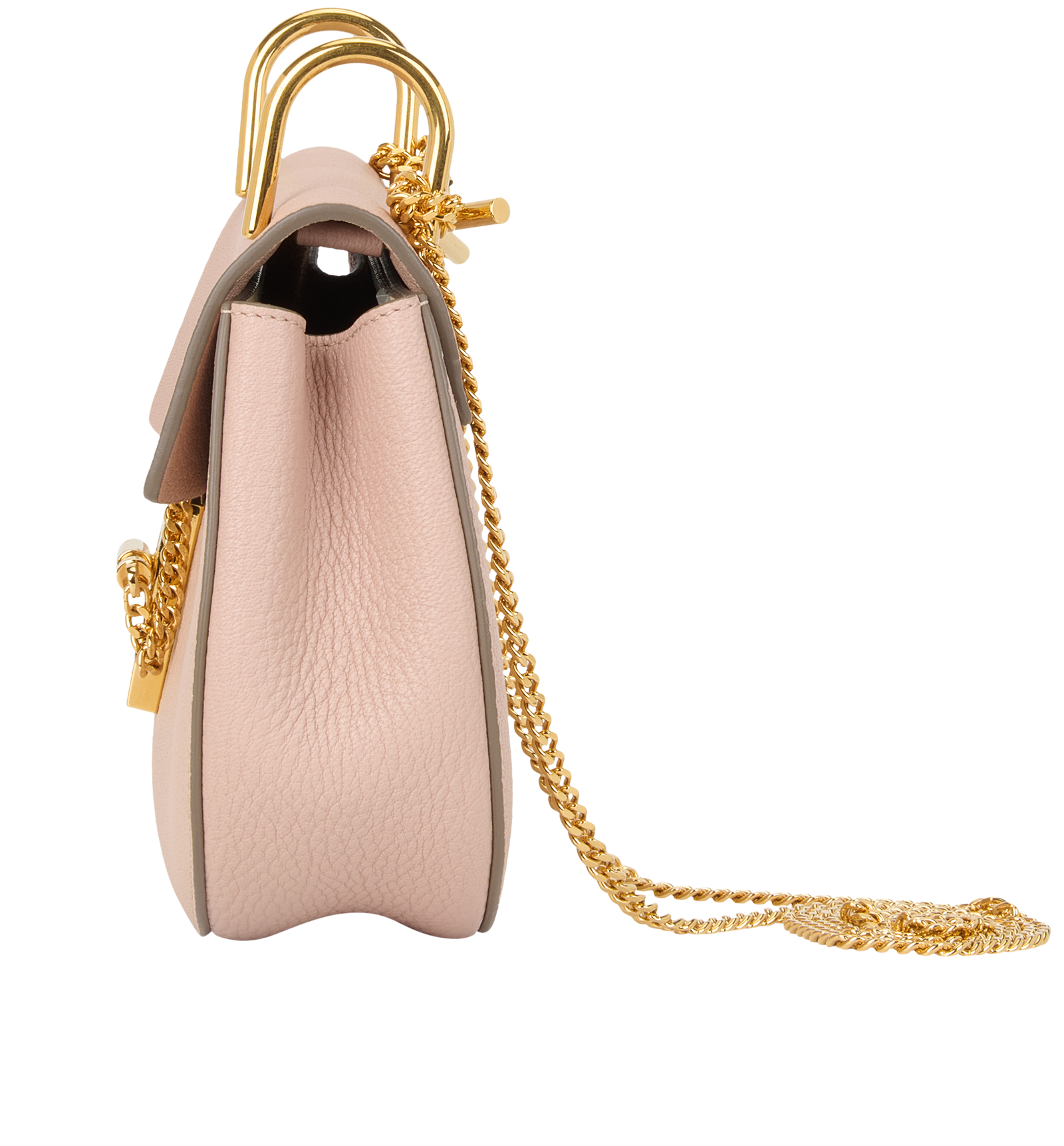 Mini Drew, &pound;330, Handbags, Pink, Leather, Bottom view